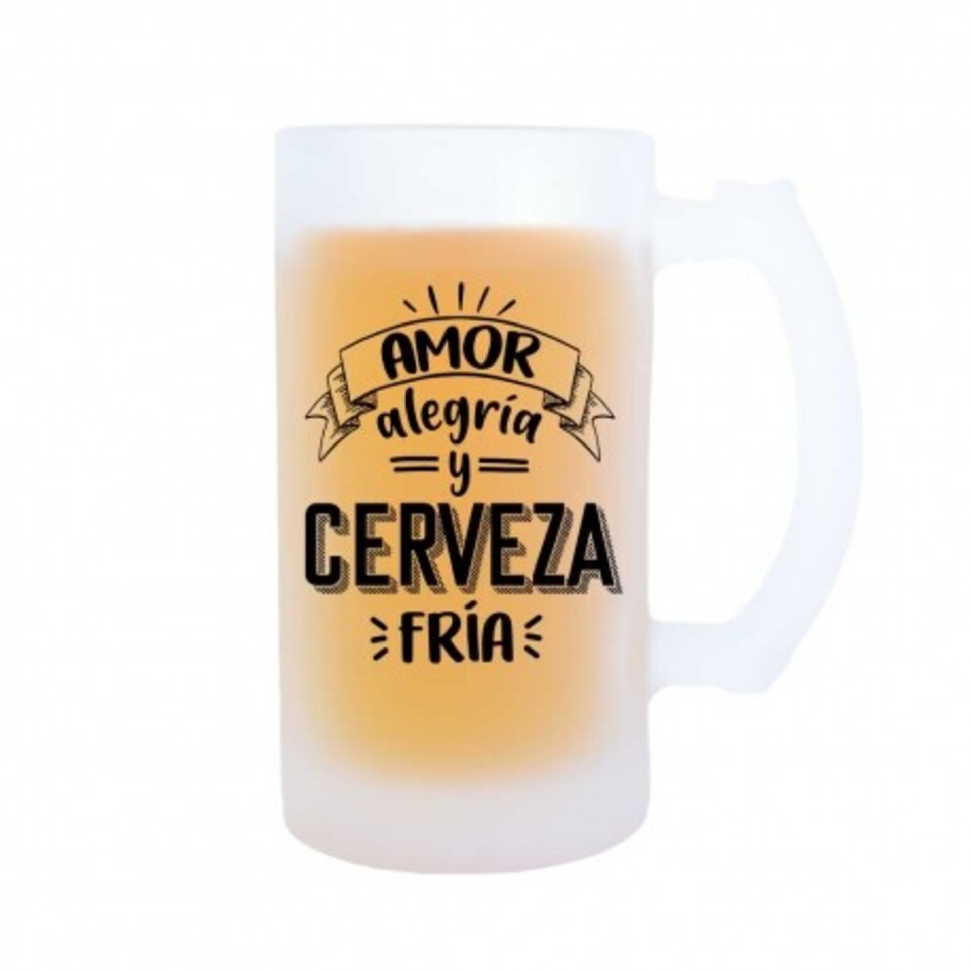 Jarra de cerveza de cristal esmerilado - 3