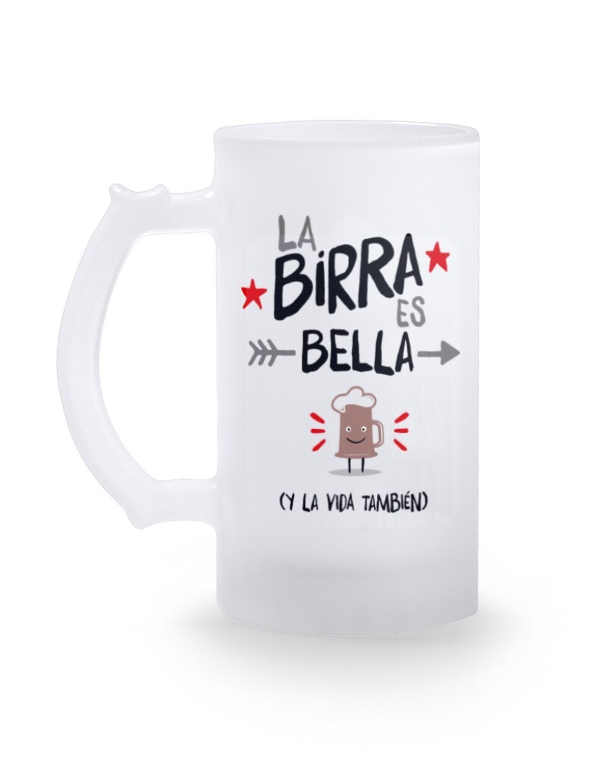 Jarra de cerveza de cristal esmerilado - 2